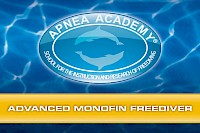 Advanced monofin freediver